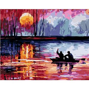 Maľovanie podľa čísel – Západ slnka na jazere II (HRAmal00310nad)