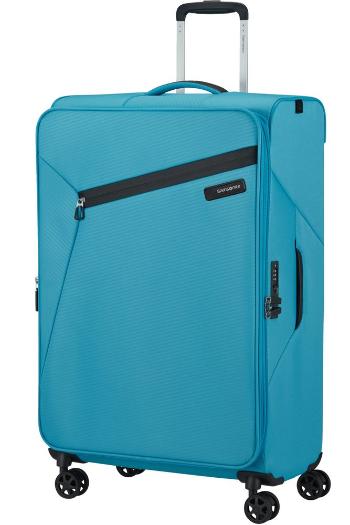 Samsonite Látkový cestovní kufr Litebeam EXP L 103/111 l - světle modrá