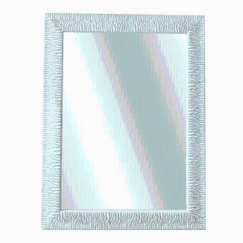 Zrkadlo, bielozlatá, MALKIA TYP 14 P1, poškodený tovar