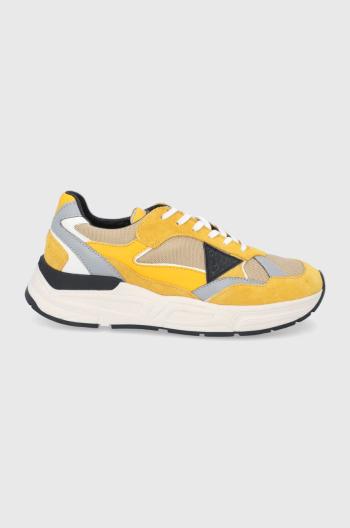 Topánky Guess žltá farba