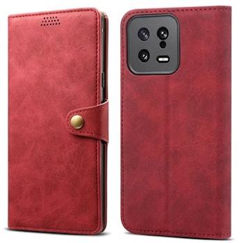 Lenuo Leather flipové puzdro na Xiaomi 13, červená (348427)