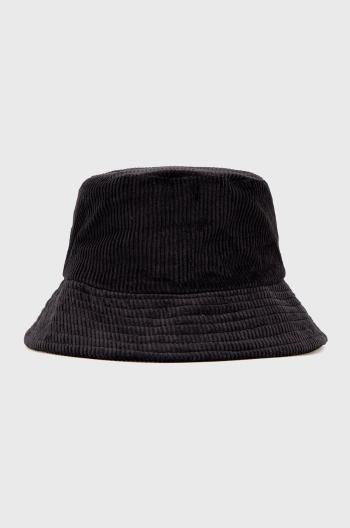 Bavlnený klobúk Sisley čierna farba, bavlnený