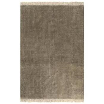 Koberec Kilim bavlnený 120  × 180 cm farba taupe (246534)