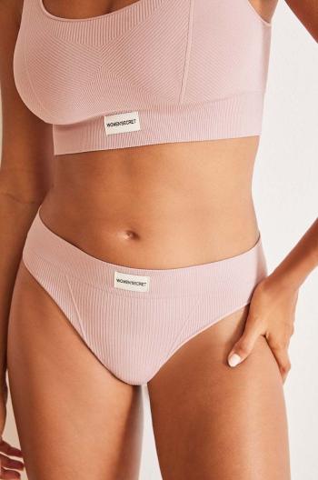 Tangá women'secret SEAMLESS 1 ružová farba, 5128082