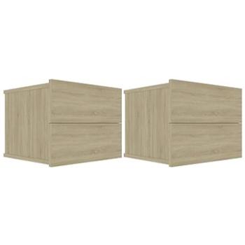 Nočné stolíky 2 ks dub sonoma 40 × 30 × 30 cm drevotrieska (801060)