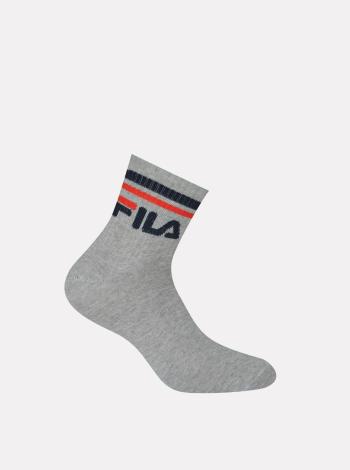 Sada troch párov šedých členkových ponožiek FILA