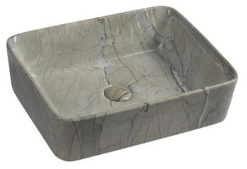 SAPHO - DALMA keramické umývadlo 48x13x38 cm, grigio MM513