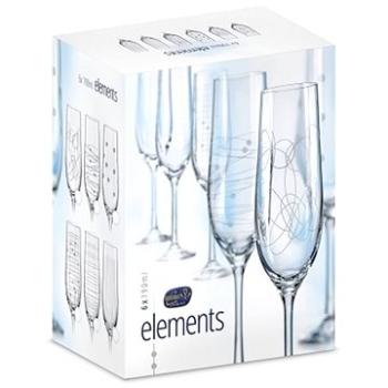 Crystalex pohár na šampanské 190 ml 6 ks ELEMENTS (129337)