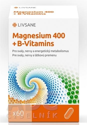 LIVSANE Magnézium 400 + B vitamíny tbl 1x60 ks