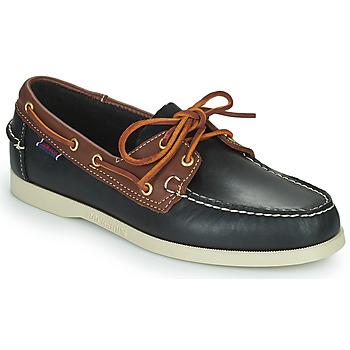 Sebago  Námornícke mokasíny PORTLAND WAXY LEA  Čierna