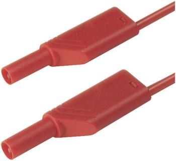 4 mm safety test lead, 2x stackable plugs, 1 mm², 100 cm