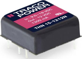 TracoPower THN 15-4821N DC / DC menič napätia, DPS   1500 mA 15 W Počet výstupov: 2 x