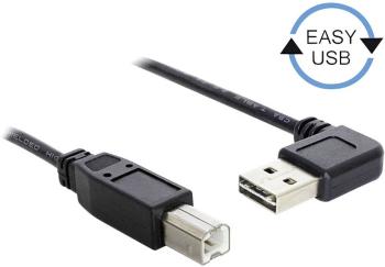Delock #####USB-Kabel USB 2.0 #####USB-A Stecker, #####USB-B Stecker 2.00 m čierna pozlátené kontakty, UL certifikácia