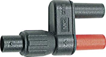 Stäubli XF-BB/4 merací adaptér  BNC zásuvka - zásuvka 4 mm zabezpečená proti nechcenému dotyku čierna, červená