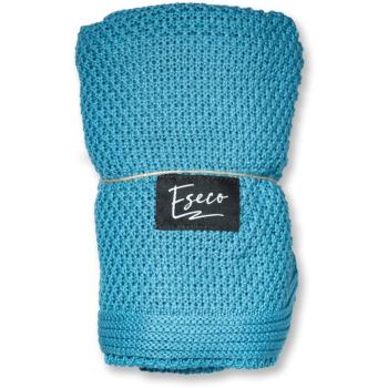 Eseco Knitted blanket Petrol blue pletená deka 80x100 cm