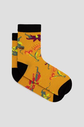 Ponožky Vans pánske, žltá farba