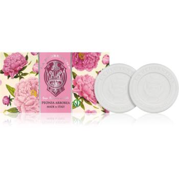 La Florentina Arboreal Peony Sculpted Soap Set prírodné tuhé mydlo pivónia 2x115 g