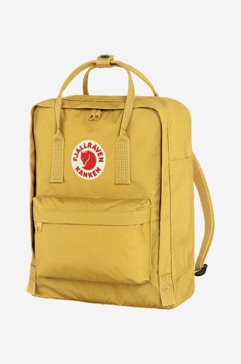 Ruksak Fjallraven Kanken F23510.135-135, žltá farba, veľký, s nášivkou