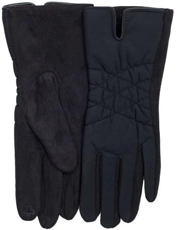 čierne zimné rukavice s "medvedíkovým" zateplením vel. L