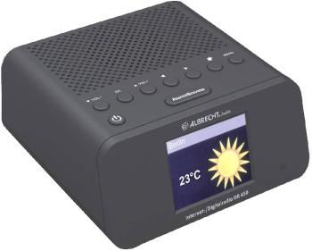 Albrecht DR 450 internetové rádio s hodinami DAB, FM internetové rádio   čierna