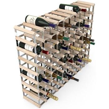 RTA stojan na 90 fliaš vína, prírodná borovica – pozinkovaná oceľ/rozložený (WINE0290)