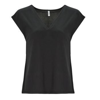 Only  ONLFREE S/S MODAL V-NECK TOP JRS  Tričká s krátkym rukávom Čierna