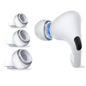 Náhradné štuple do uší Tech-Protect - 3 sady pre Apple Airpods pro - Biela KP26697