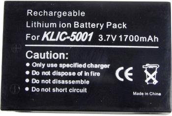 Conrad energy 251141 akumulátor do kamery Náhrada za orig. akumulátor KLIC-5001 3.7 V 1500 mAh