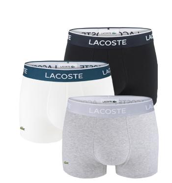 LACOSTE - Lacoste ultra comfortable stretch cotton black, white, gray boxerky-L (90 - 98 cm)