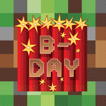 Amscan Servítky Minecraft - B-Day 25 x 25 cm 16 ks