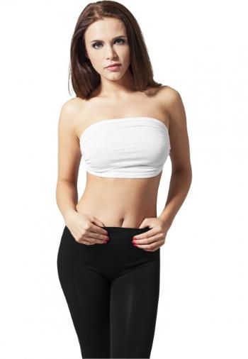 Urban Classics Ladies Bandeau Top white - S