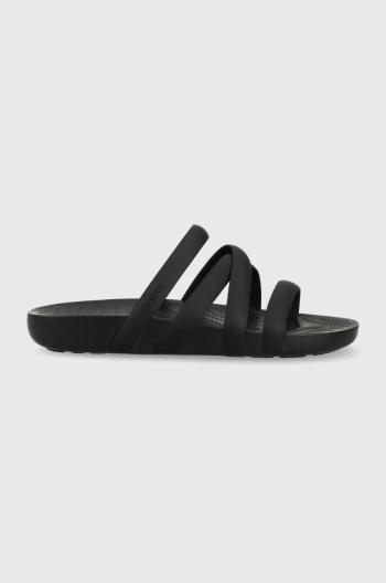 Šľapky Crocs Splash Strappy Sandal dámske, čierna farba, 208217