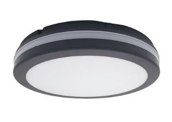 Solight Čierne LED stropné/nástenné svietidlo 18-26W I65 CCT WO820