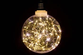 Nexos 57385 Vianočná dekorácia - žiarovka - 80 LED teple biela