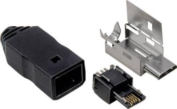 Konektor micro USB B s príchytkou zástrčka, rovná 10120395  10120395 BKL Electronic Množstvo: 1 ks