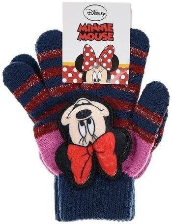 Minnie mouse dievčenské pruhované rukavice vel. univerzální