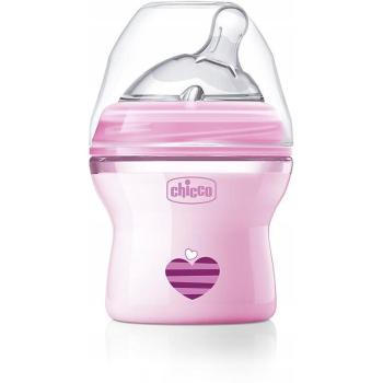 Chicco Natural Feeling Pink dojčenská fľaša 0m+ 150 ml