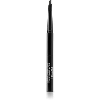 Gosh Brow Shape & Fill obojstranná ceruzka na obočie odtieň 002 Greybrown 0.5 g