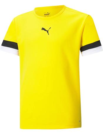 Žlté detské tričko Puma vel. 128