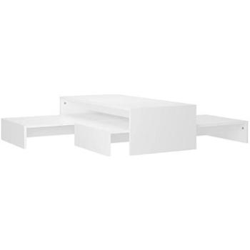 SHUMEE Súprava konferenčných stolíkov biela 100 × 100 × 26,5 cm drevotrieska, 806795