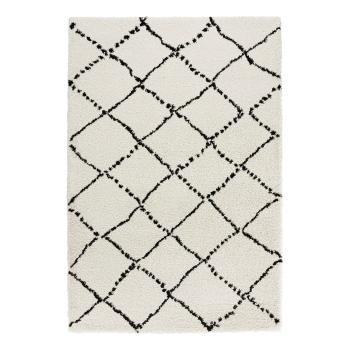 Béžovo-čierny koberec Mint Rugs Hash, 80 x 150 cm