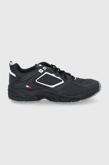 Topánky Tommy Jeans čierna farba