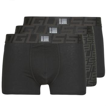 Guess  IDOL BOXER TRUNK PACK X3  Boxerky Čierna