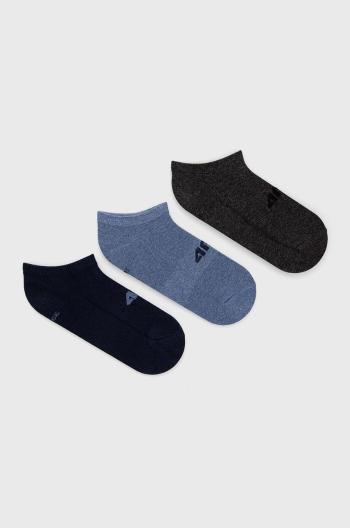 Ponožky 4F (3-pak) pánske, tmavomodrá farba