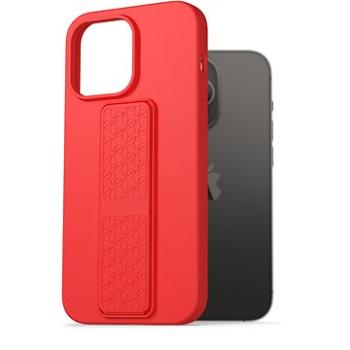 AlzaGuard Liquid Silicone Case with Stand na iPhone 14 Pro Max červené (AGD-PCSS0032R)
