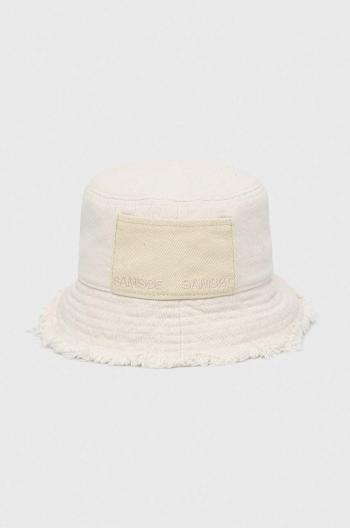 Bavlnený klobúk Samsoe Samsoe béžová farba, bavlnený
