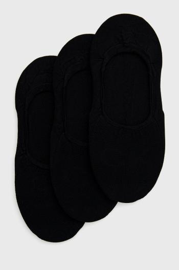 Ponožky Calvin Klein (3-pak) dámske, čierna farba