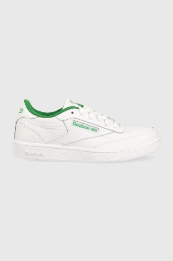 Detské kožené tenisky Reebok Classic CLUB C biela farba