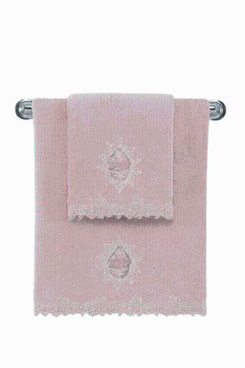 Soft Cotton Osuška DESTAN s čipkou 85x150cm. Luxusné froté osušky