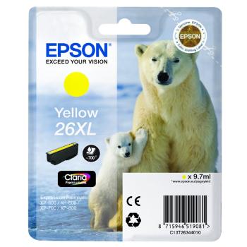 EPSON T2634 (C13T26344022) - originálna cartridge, žltá, 9,7ml